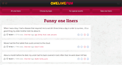 Desktop Screenshot of onelinefun.com